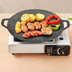 Non Stick Rice Stone Baking Pan For Outdoor Cooking BBQ Camping Picnics