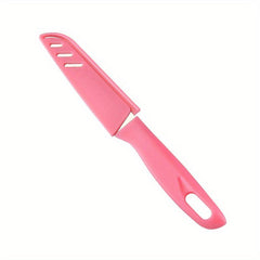 1pc Stainless Steel Fruit Kitchen Knives With Cover Kitchen Gadgets
