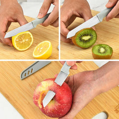 1pc Stainless Steel Fruit Kitchen Knives With Cover Kitchen Gadgets