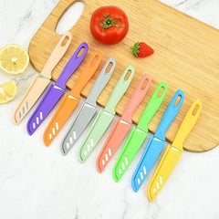 1pc Stainless Steel Fruit Kitchen Knives With Cover Kitchen Gadgets