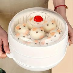 Vegetable Steamer with Lid and Tray for Healthy Meal Prep