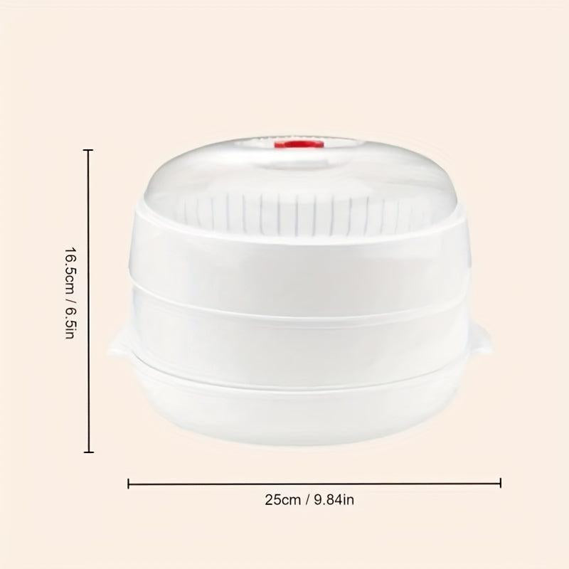 Vegetable Steamer with Lid and Tray for Healthy Meal Prep