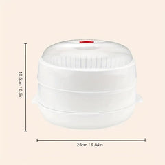 Vegetable Steamer with Lid and Tray for Healthy Meal Prep