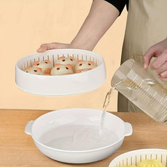 Vegetable Steamer with Lid and Tray for Healthy Meal Prep