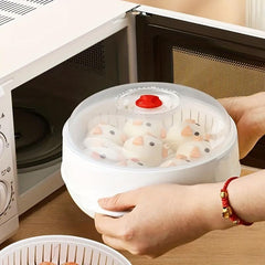 Vegetable Steamer with Lid and Tray for Healthy Meal Prep