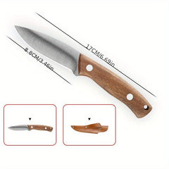 Stainless Steel Meat Fork with Wooden Handle for Cooking