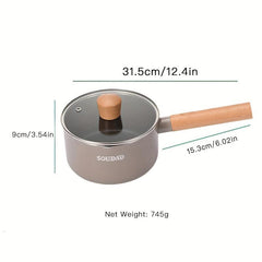 16cm Pink Aluminum Non Stick Saucepan with Lid