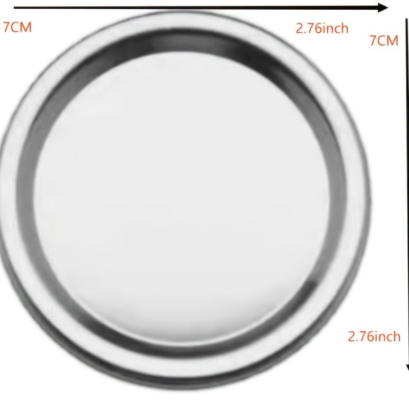 100pcs Regular Mouth Mason Jar Lids Aluminum Split type Leak Proof Secure