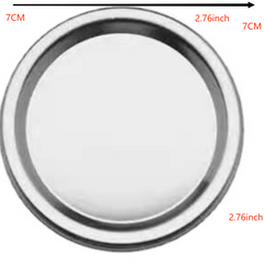 100pcs Regular Mouth Mason Jar Lids Aluminum Split type Leak Proof Secure