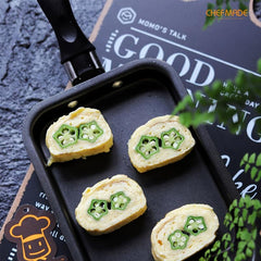 Japanese Omelette Pan Cast Iron Tamagoyaki Egg Pan Rectangle Tamago Pan