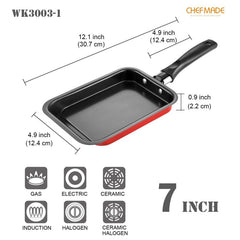 Japanese Omelette Pan Cast Iron Tamagoyaki Egg Pan Rectangle Tamago Pan