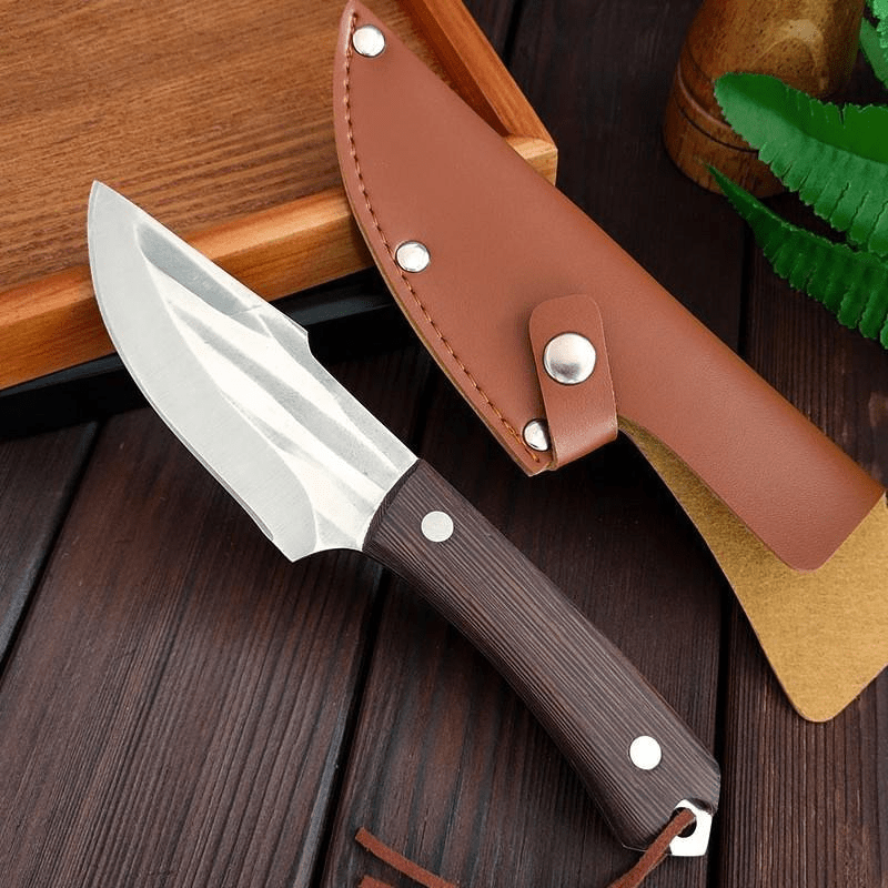 Portable Stainless Steel Meat Cutting BBQ Tool with Holster