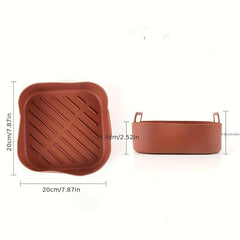 1pc Air Fryer Silicone Liners Non-stick Baking Pan Replacement Accessories