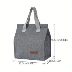Thickened Aluminum Film Lunch Bag Student Portable Reusable Lunch Bag
