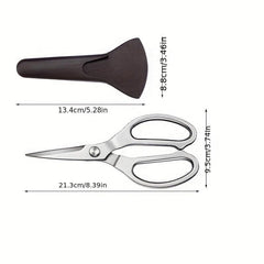 1pc Perfect Fish Scissors With Sleeve Kitchen Scissors Easily Cut Bones