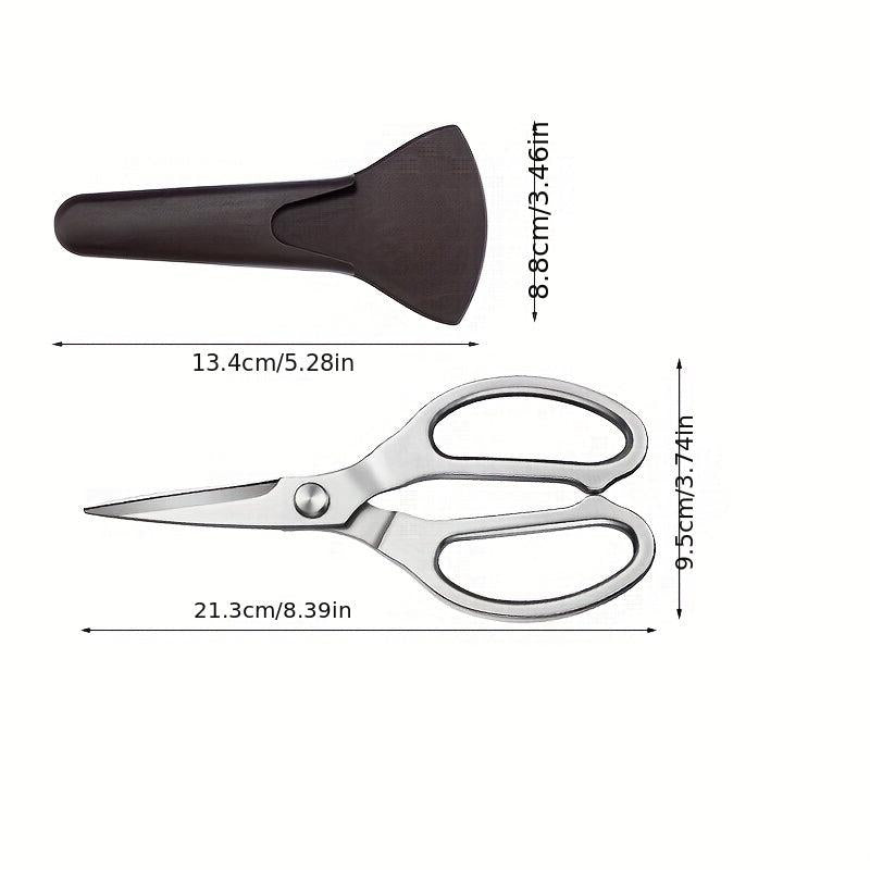 1pc Perfect Fish Scissors With Sleeve Kitchen Scissors Easily Cut Bones