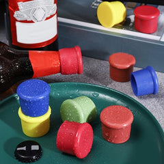 5 Reusable Silicone Wine Stoppers Airtight Seal for Bottles Glasses
