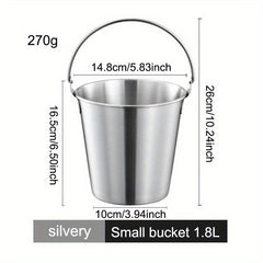 Stainless Steel Ice Bucket Snack Bucket for Bar & Restaurant