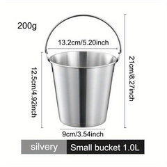 Stainless Steel Ice Bucket Snack Bucket for Bar & Restaurant