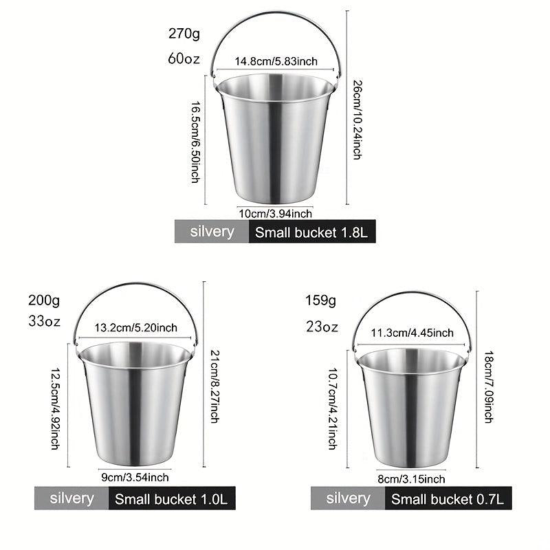 Stainless Steel Ice Bucket Snack Bucket for Bar & Restaurant