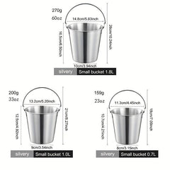 Stainless Steel Ice Bucket Snack Bucket for Bar & Restaurant