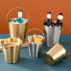Stainless Steel Ice Bucket Snack Bucket for Bar & Restaurant