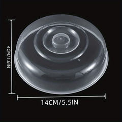 1pc Microwave Oven Food Splatter Cover Round B