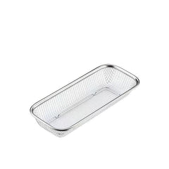 Stainless Steel Cutlery Basket - Square Mesh Fruit Vegetable Drain Basket