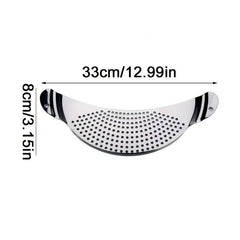 Stainless Steel Pot Strainer Hand Held Pot Drainer Fruit Washing Filter