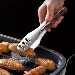 Stainless Steel Slotted BBQ Cooking Food Tongs Pasta Tong