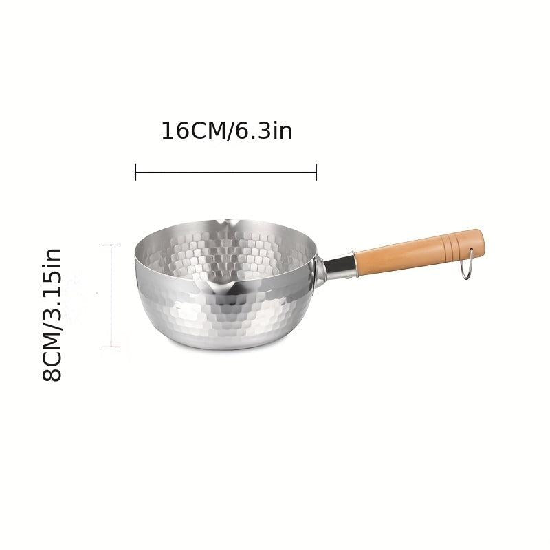 16cm Stainless Steel Saucepan with Double Spouts