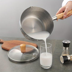 16cm Stainless Steel Saucepan with Double Spouts