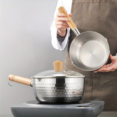 16cm Stainless Steel Saucepan with Double Spouts