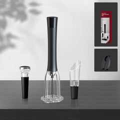 Stainless Steel Air Pump Wine Bottle Opener Set with Bottle Stopper