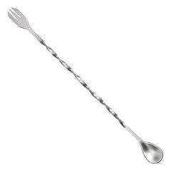 Stainless Steel Barware Set - Bar Spoon, Ice Clip, Crushed Popsicle Bar