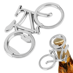 Bicycle Bottle Opener Stainless Steel Funny Beer Wine Juice Kitchen Gadget