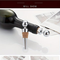 5pcs Wine Stopper Stainless Steel Red Wine Stopper Bottle Cork
