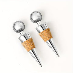 5pcs Wine Stopper Stainless Steel Red Wine Stopper Bottle Cork
