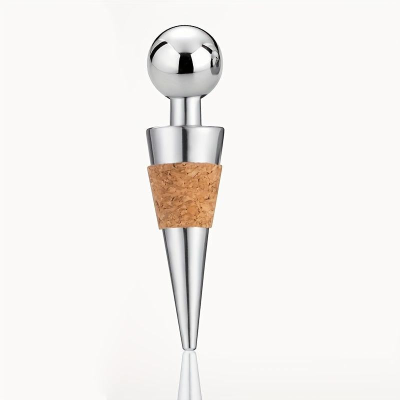 5pcs Wine Stopper Stainless Steel Red Wine Stopper Bottle Cork