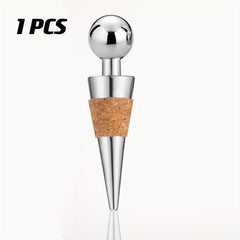 5pcs Wine Stopper Stainless Steel Red Wine Stopper Bottle Cork