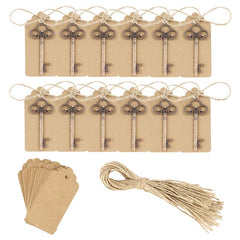 50pcs Skeleton Key Bottle Openers Copper For Beer Wine Juice Openings