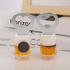 3D Acrylic Wine Bottle Opener for Easy Opening - Refrigerator Sticker Included
