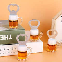 3D Acrylic Wine Bottle Opener for Easy Opening - Refrigerator Sticker Included