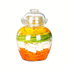 Glass Pickle Jar 1.5-2.5L Fermentation Jar with Water Seal