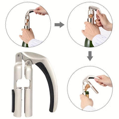 Champagne Opener Corkscrew Zinc Alloy Wine Stopper