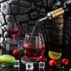Stainless Steel Pourers Liquor Bottle Pourers And Vinegar Tapered Stopper Spout