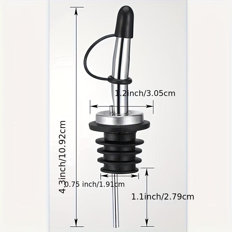 Stainless Steel Pourers Liquor Bottle Pourers And Vinegar Tapered Stopper Spout