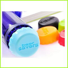6 Pcs Silicone Wine Beer Bottle Stoppers Colorful Reusable Practical Bottle Caps