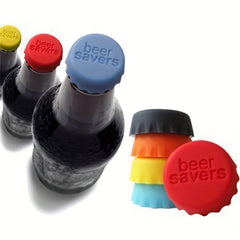 6 Pcs Silicone Wine Beer Bottle Stoppers Colorful Reusable Practical Bottle Caps