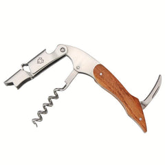 3-in-1 Corkscrew Beer Wine Opener with Leather Cover
